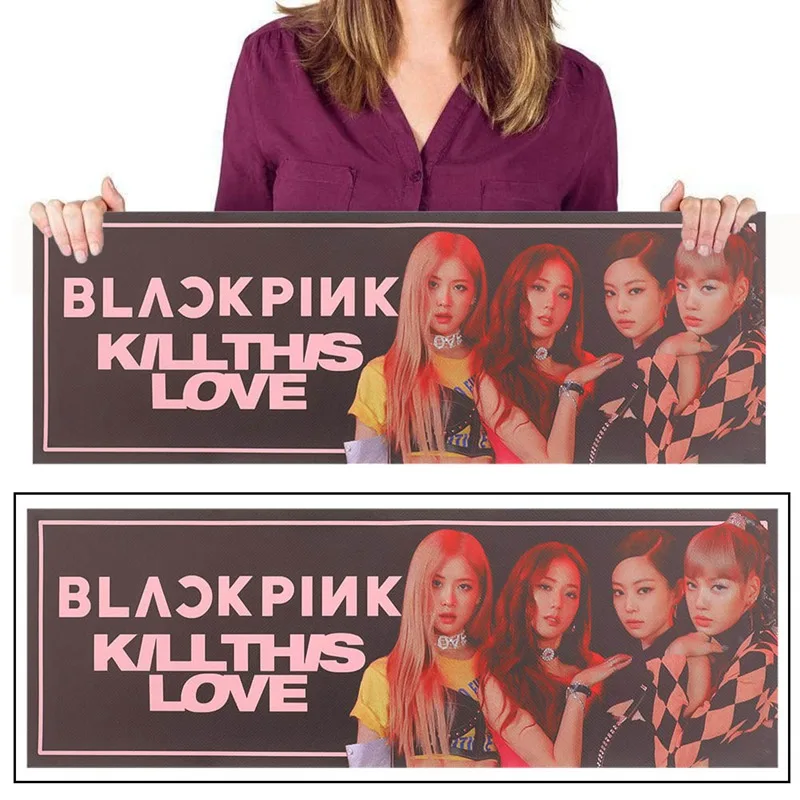 1 шт. Kpop BLACKPINK концертная поддержка ручной баннер ткань повесить плакат для поклонников коллекция подарок