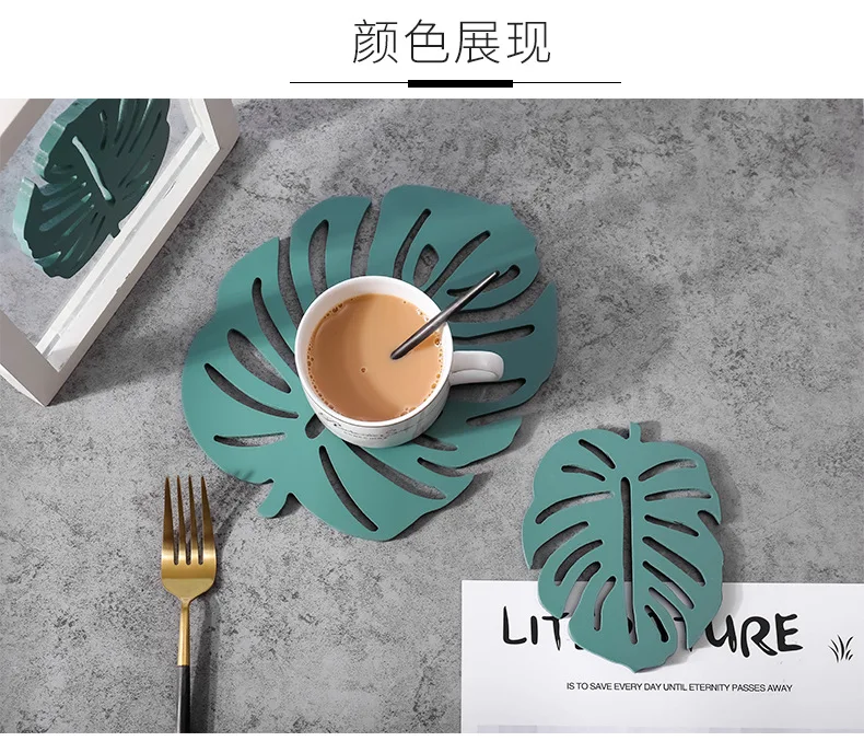 Monstera термостойкая деревянная креативная изоляционная подушка кухонная открытая столовая настольная Подушка противоскользящие бамбуковые подставки