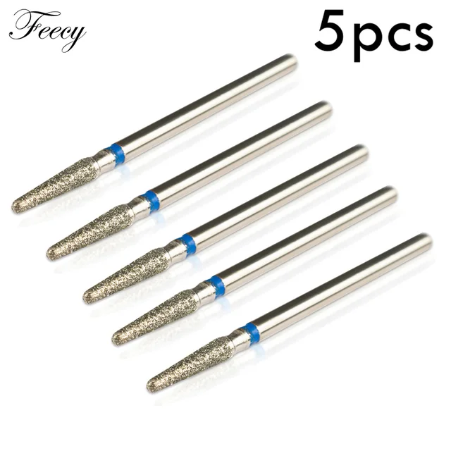 5pcs Diamond Nail Drill Bit Kits Mill Cutter All For Manicure Machine Bit Tools Accessories Cuticle Clean For Removing Nail Gel F
