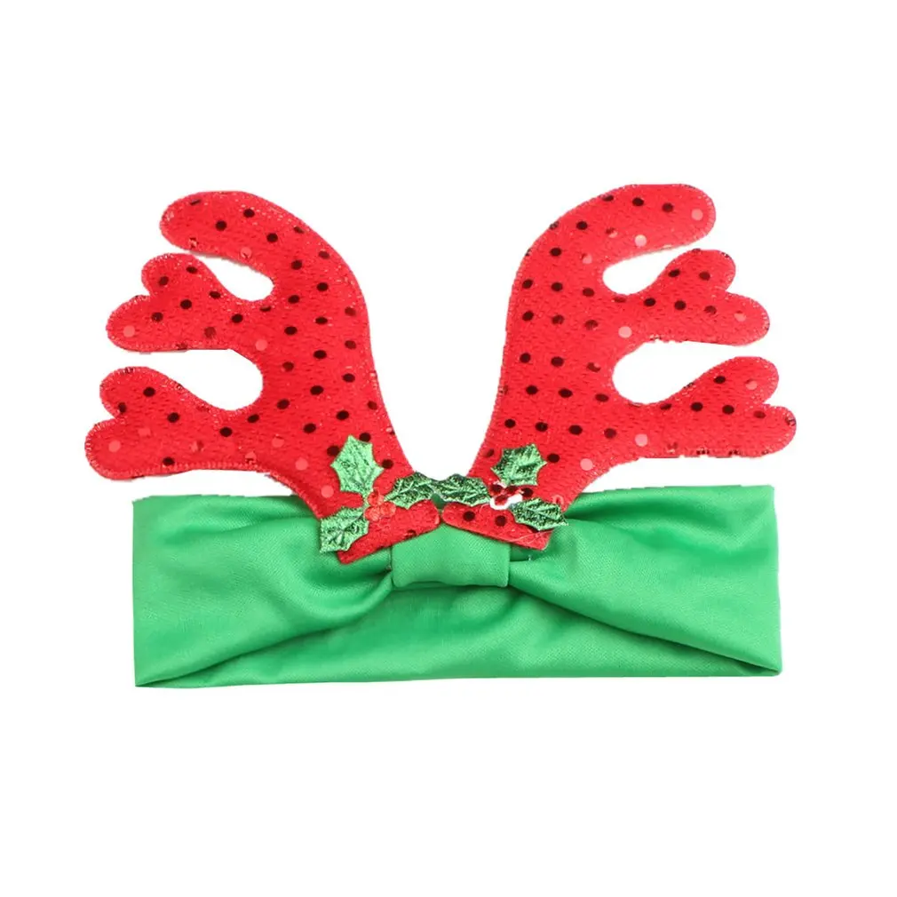 

New Christmas Gift Deer Baby Headband for Kids Elastic Infant Headbands Deer Snowman Santa Claus Baby Head Band Hair Accessories