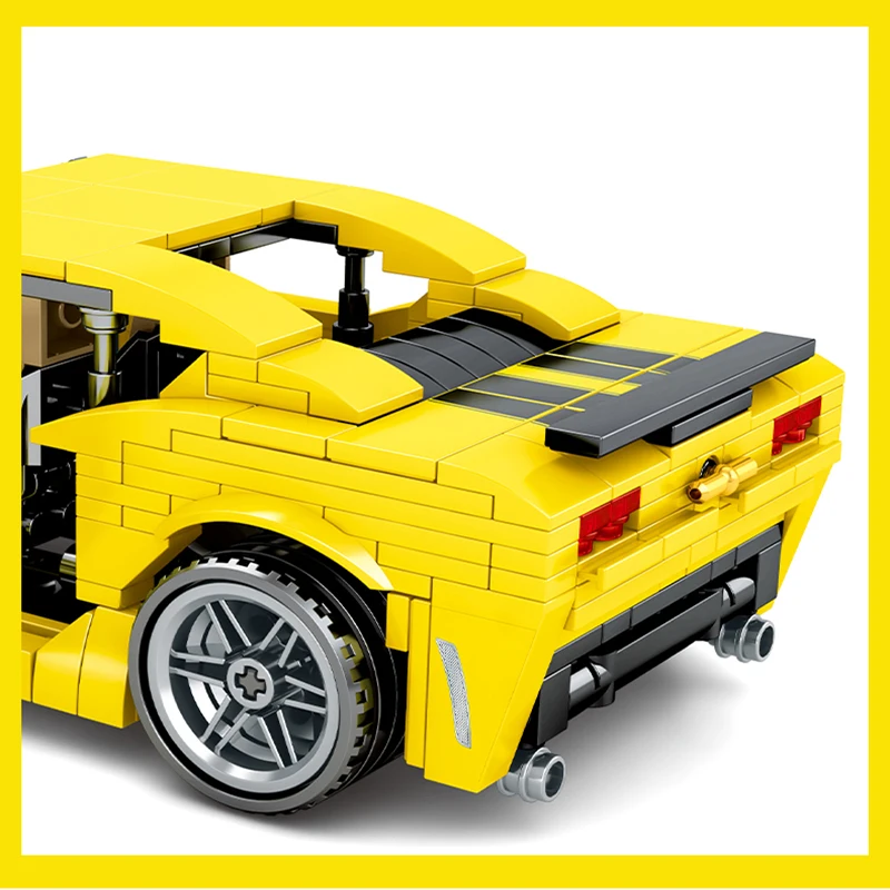 Sembo City Technic F1 спортивная модель гонщика строительные блоки Мустанг скоростной