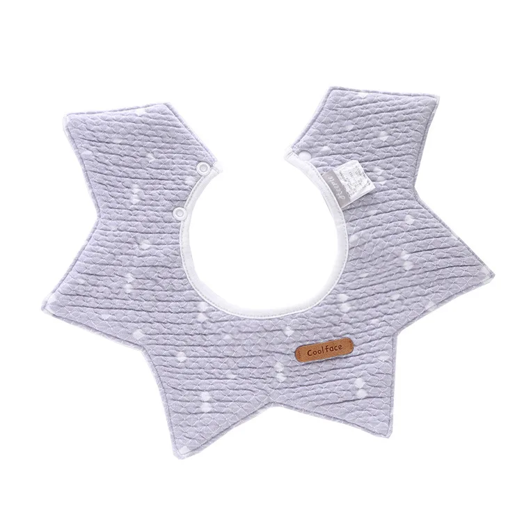 Baby Round Bib Cotton Waterproof Slobber 360° Rotating Children's Feeding Burp Cloths Baby Accessories (7)