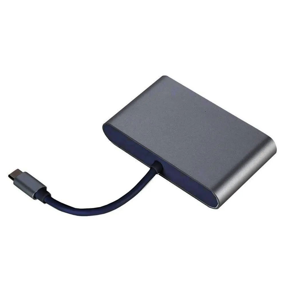 4 в 1 USB-C концентратор адаптер USB 3,1 type-C концентратор к HDMI 4K RJ45 Gigabit Ethernet USB 3,0 HDMI USB-C адаптер Высокая скорость передачи данных