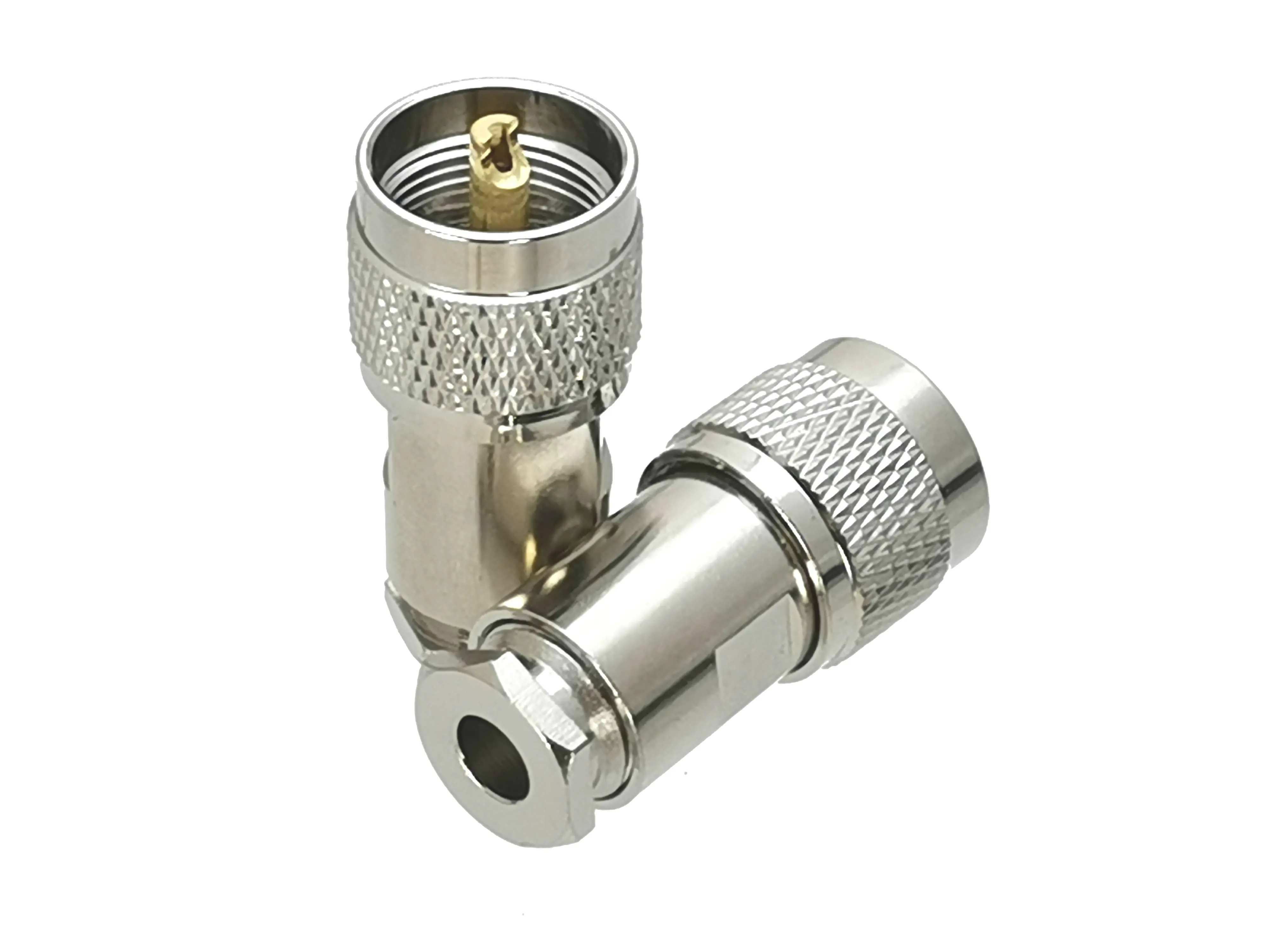 Conector Uhf Pl259 Macho Plugue Braçadeira Rg8x Rg8x Lmr240 rf Adaptador Coaxial Alta Quanlity 10 Peças