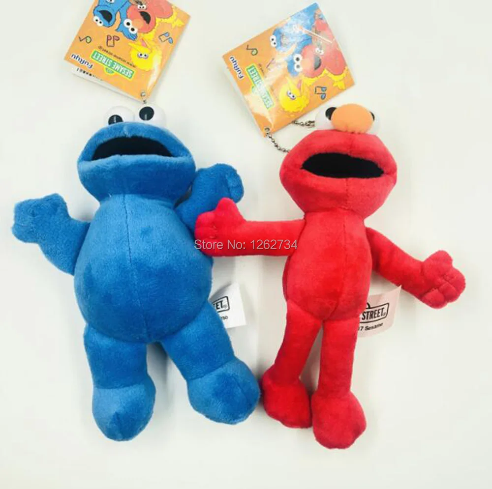 

Sesame Street Elmo Cookie Monster 16CM Plush Keychain Pendant Figures Toy PCXB