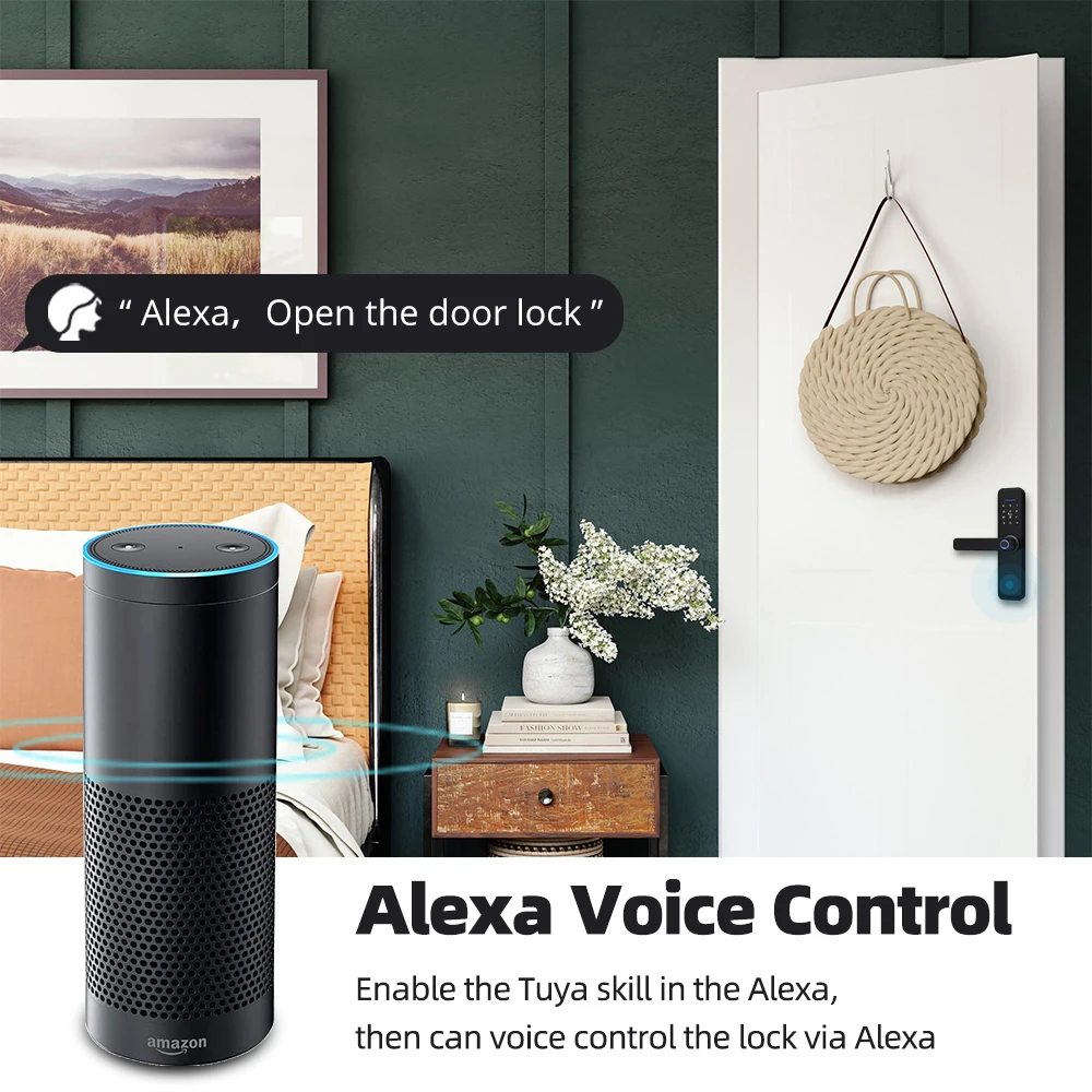 Fechadura da Porta de Controle Bloqueio de Criptografia com Chaves Zemismart Tuya Zigbee Alexa Inteligente Segurança ic Cartões Controle Vida Voz - Image 2