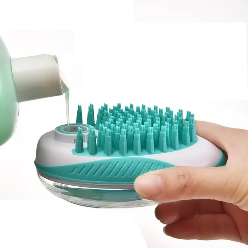 Неметаллическая щетка для ухода за волосами, для купания, для массажа коротких волос, силиконовая щетка для домашних животных, собак, кошек, аксессуары, щетка для домашних животных