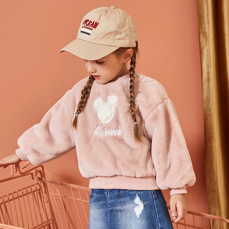 

Disney Children's Clothes Children's Blouses Baby Sweaters Girls' Fashion Plush Protective Clothes Baby Clothes Girls Hoodies