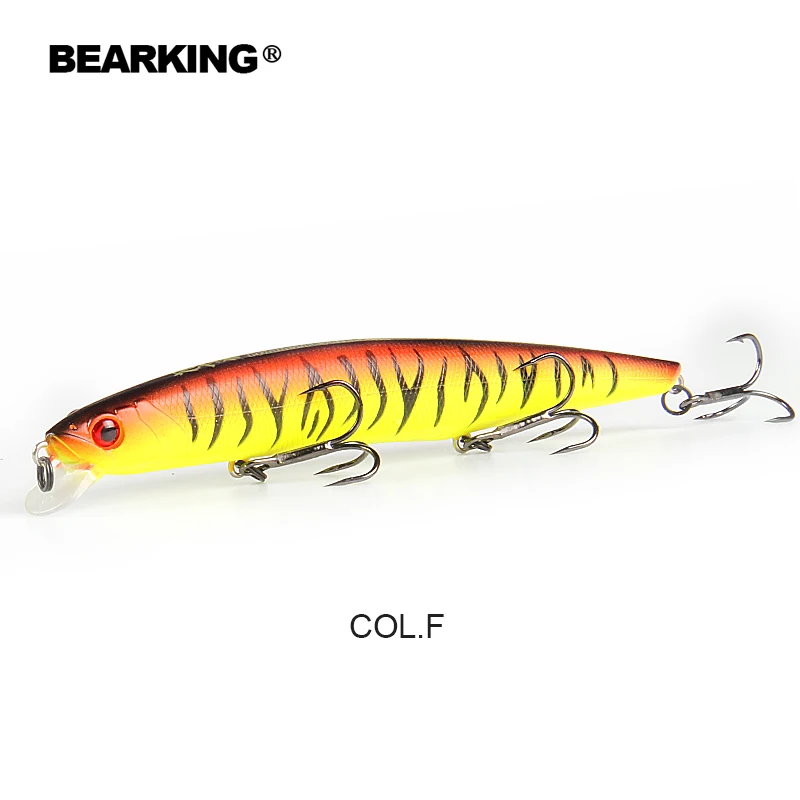 BEARKING 14 см 22 г новые горячие рыболовные снасти светящиеся приманки гольян Кривошип Вольфрам вес системы воблер наживка isca искусственные - Цвет: F