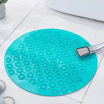 

55cm Round PVC Non-slip Silicone Bath Massage Cushion Dead For Lazy Brush Skin Non-slip Mat Dropship Clean Wash Feet Bathro T3S8