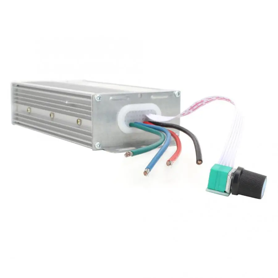 DC 12 V~ 60V 80A щеточный мотор Скорость контроллер Плавная регулитор скорости двигателя регулятора