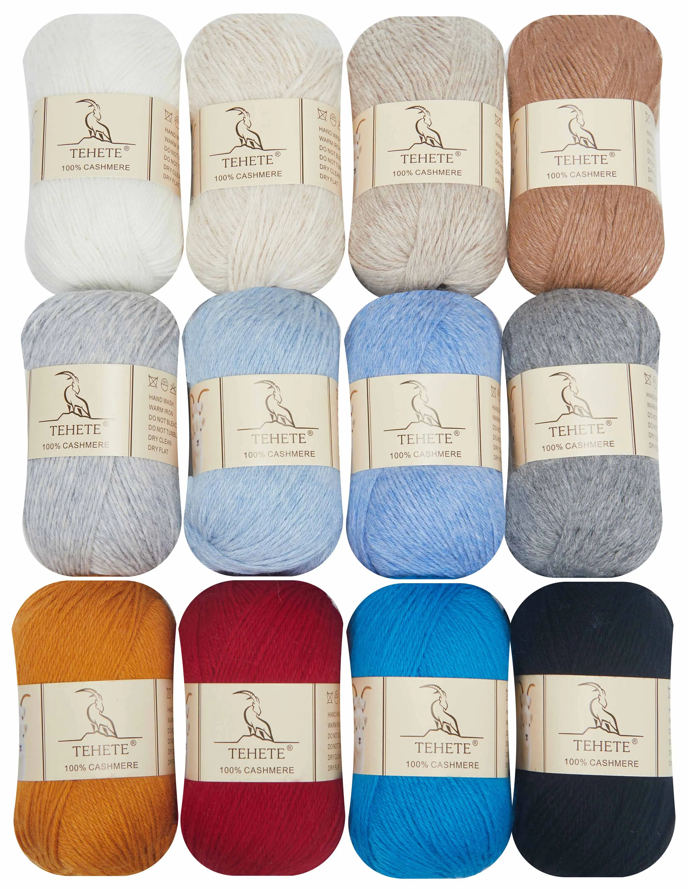 TEHETE 100% Cashmere Yarn 4-Ply Knitting Warm Soft Lightweight Luxurious Fuzzy Crocheting Yarn By Hand DIY Material Sewing Scarf 3