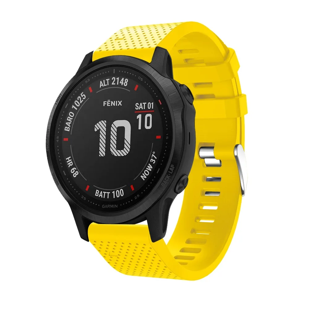 20 мм силиконовый ремешок для часов для Garmin Fenix 6s 5s 5sPlus Смарт-часы браслет красочный спортивный сменный Браслет Correa
