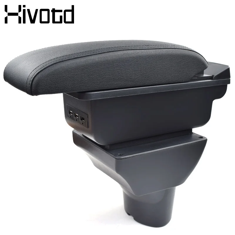 

Hivotd For Hyundai i20 Car Accessories Armrest Box Storage Box USD Interface Cup Holder Ashtray Interior Mouldings 2009-2015