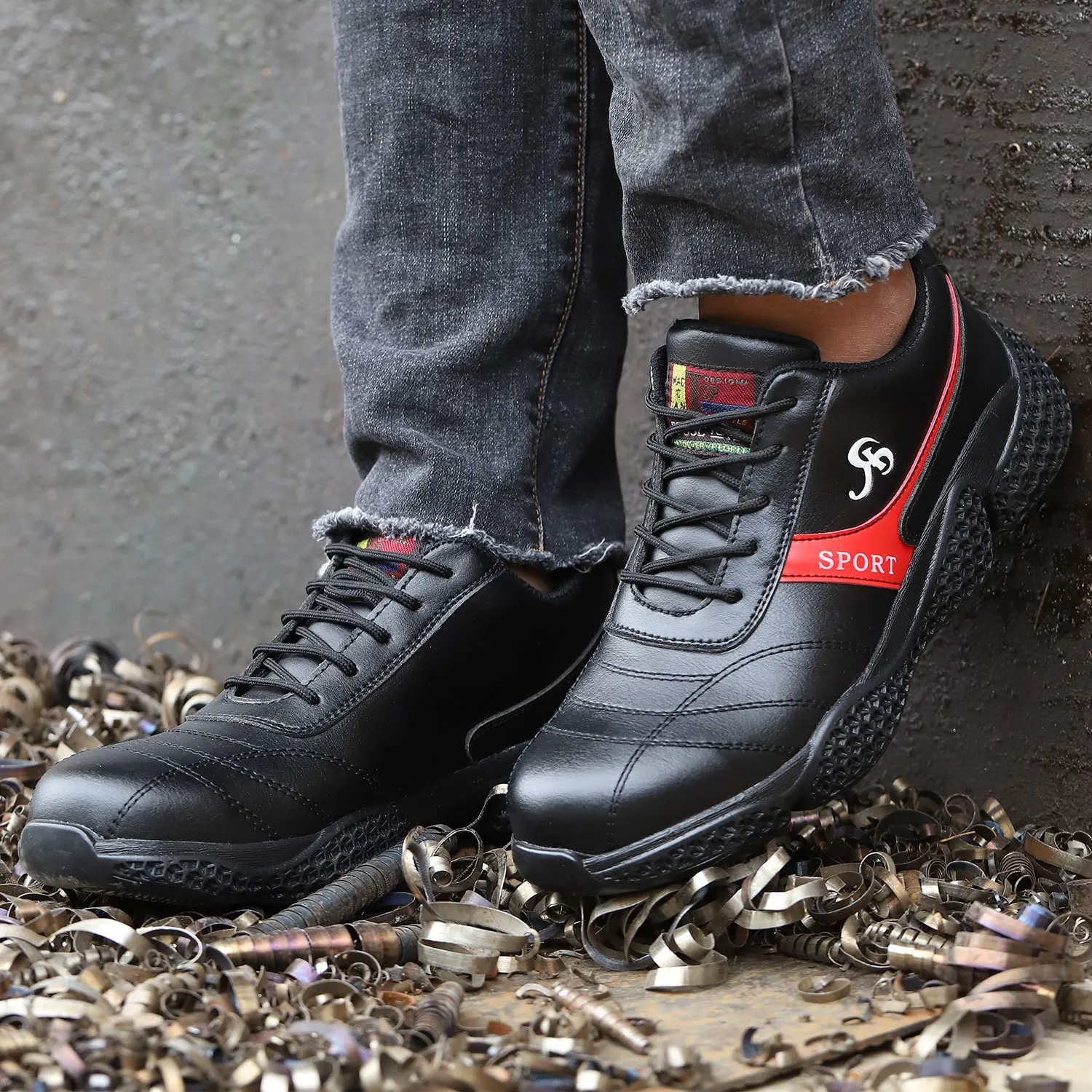 SITAILE непромокаемая стальная защитная обувь высокого качества со стальным носком; рабочие ботинки; Мужская Уличная обувь