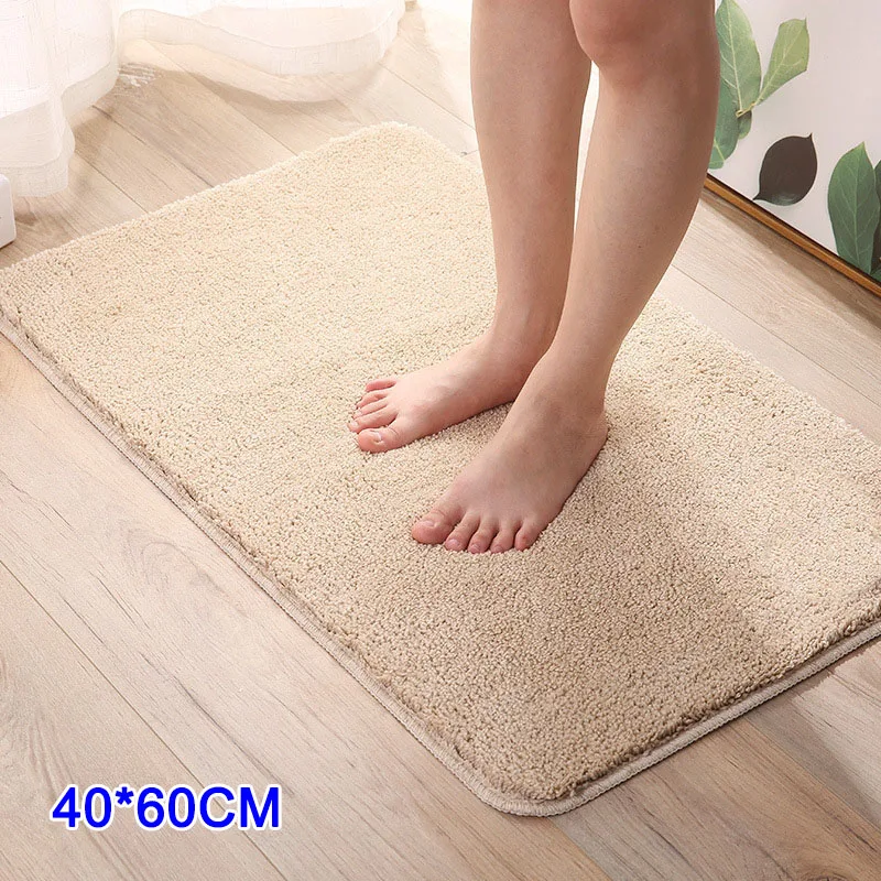 beige Indoor Doormat Super Absorbent Mud Water Low-Profile Mats Machine Washable Non Slip Mats AUG889 - Цвет: beige