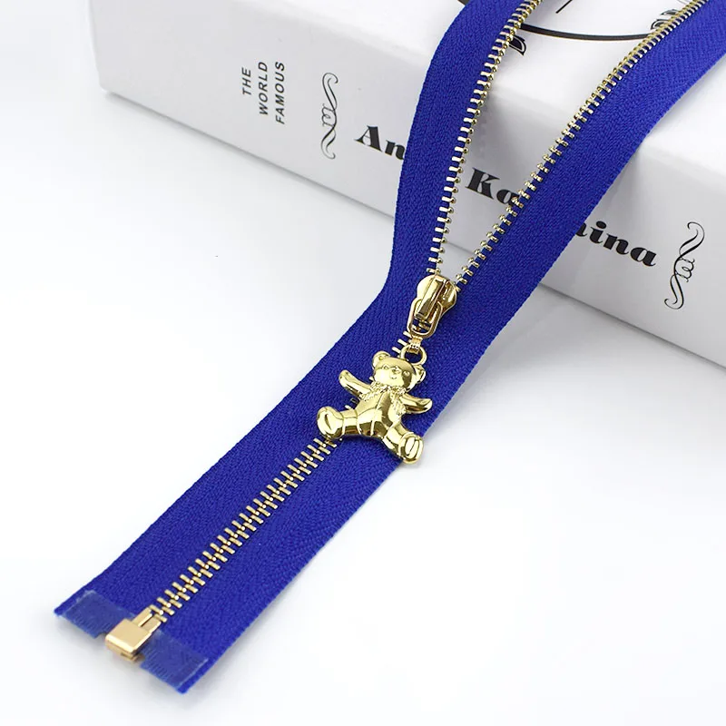 Meetee 2 шт 40-70 см 3# Металлические молнии Open-End Авто замок золотая молния DIY сумки кошелек Декор одежды молния Швейные аксессуары ZA049 - Цвет: Royalblue