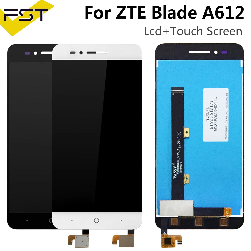 Для ZTE лезвие A612 ЖК-дисплей Дисплей с кодирующий преобразователь сенсорного