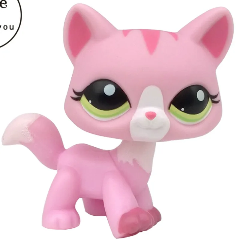 Редкая Кошка pet shop милые подставки для игрушек короткие волосы котенок розовый#2291 Серый#5 черный#994 старый рисунок Китти коллекция - Цвет: 1788