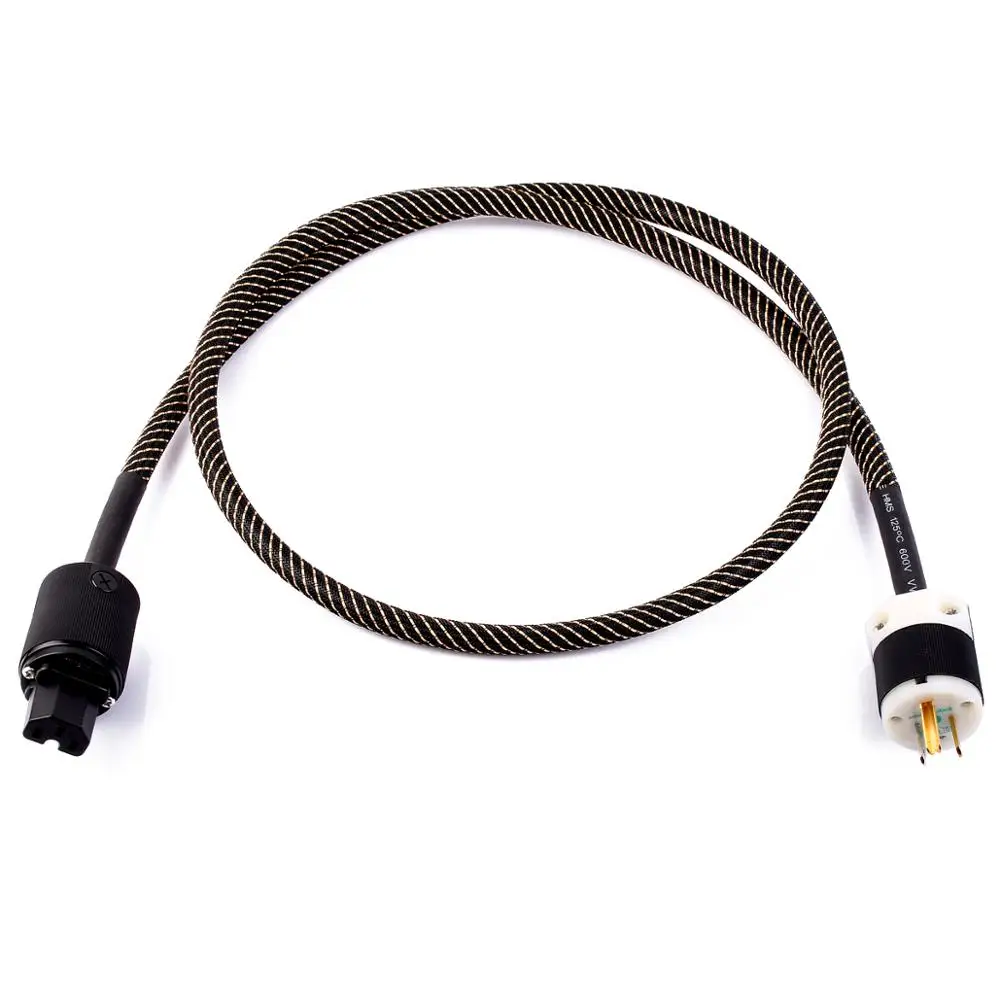 Аудиофил DIY Hi-End Hifi аудио сетевой Кабель питания Шнур аудио US вилка IEC дома
