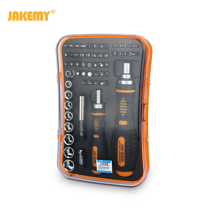 

53 in 1 JM-6101 Precision Magnetic multitool screw driver set torx ratchet bits electric screwdriver computer cell phone home