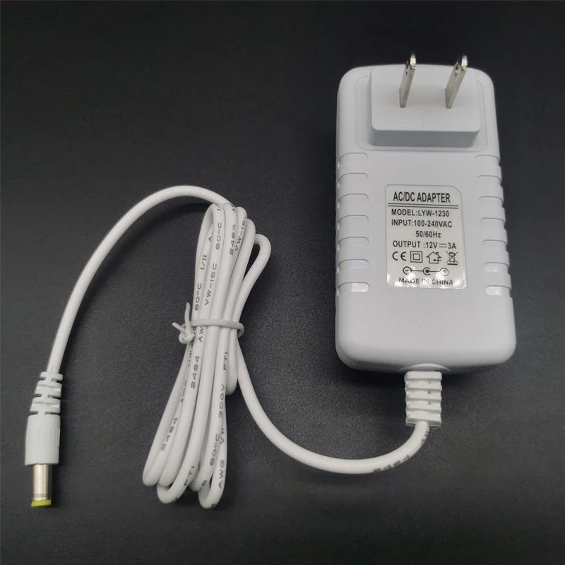 Description Picture 5 of itemDC12V 2A 3A Adapter power supply 12V US/EU/UK Transformer Charger for 5050 2835 5630 LED string strip Bar Light LED Driver Plug