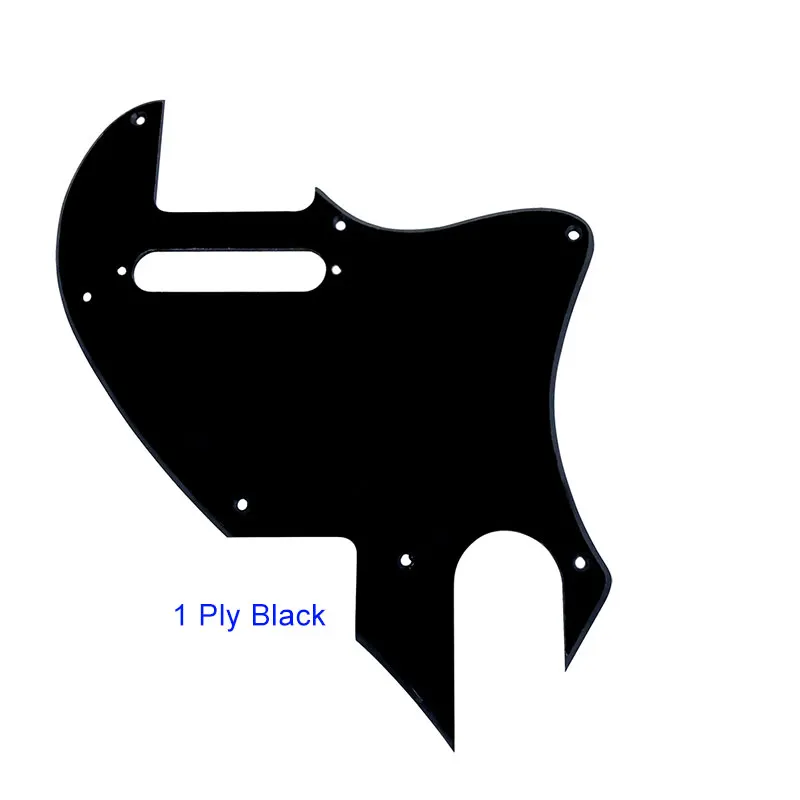 Pleroo гитарные Запчасти для ForUS Telecaster Tele F hole Hybrid Guard с отверстием для звукоснимателя - Цвет: 1Ply Black