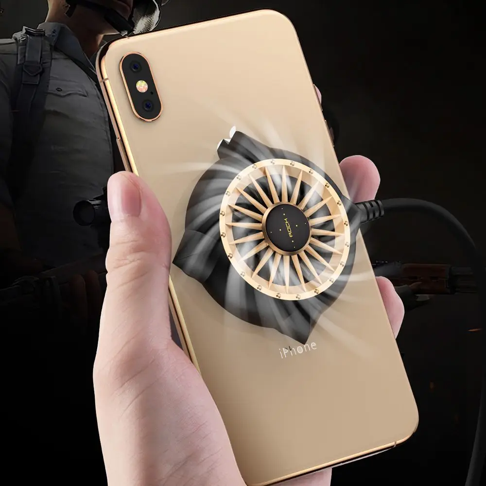 Рок мобильный кулер для телефона для iPhone Xs Xiaomi Mi9 huawei P30 Pro игровой держатель для телефона Подставка радиатор охлаждения Геймпад контроллер
