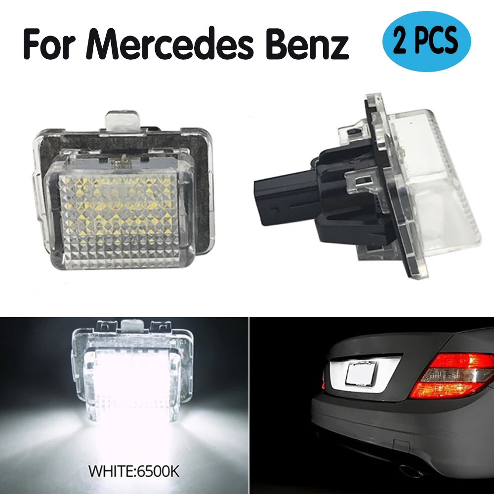 

2PCS Car Luces led License Plate Light Number plate lamp Automobile Tail lighting for Mercedes Benz W204 W212 C207 C216 W221 new