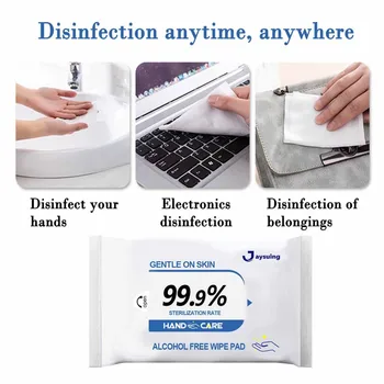 

10pcs/box Disinfection Wipes Pads Alcohol Swabs Wet Wipes Skin Cleaning Care Sterilization First Aid Cleaning Tissue Box