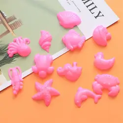 Jeu de moules à sable pour enfants, jouets de plage, plateau de sable, couleur petit/océan/aléatoire, 12 pièces 