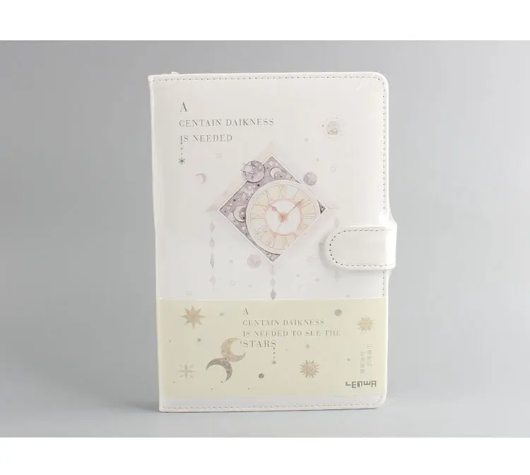 LEnWA канцелярские принадлежности Time Star Wuguan Hand notebook хипстер PU notebook Магнитная застежка notebook