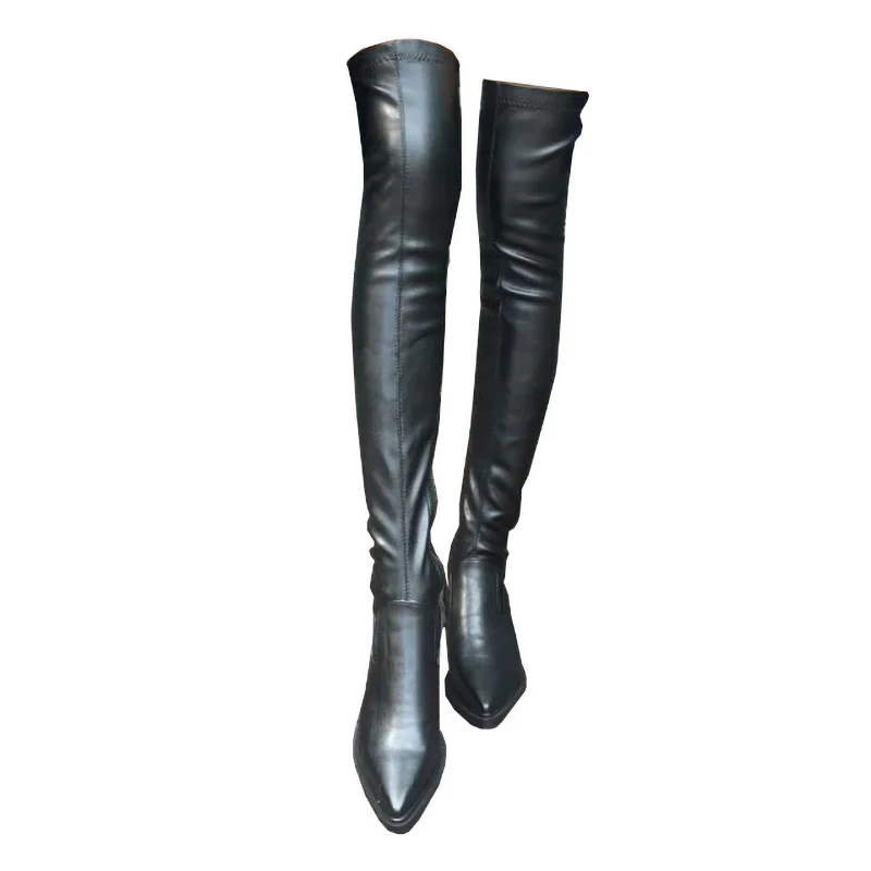 New Shoes Women Boots Black Over the Knee Boots Sexy Female Autumn Winter lady Thigh High