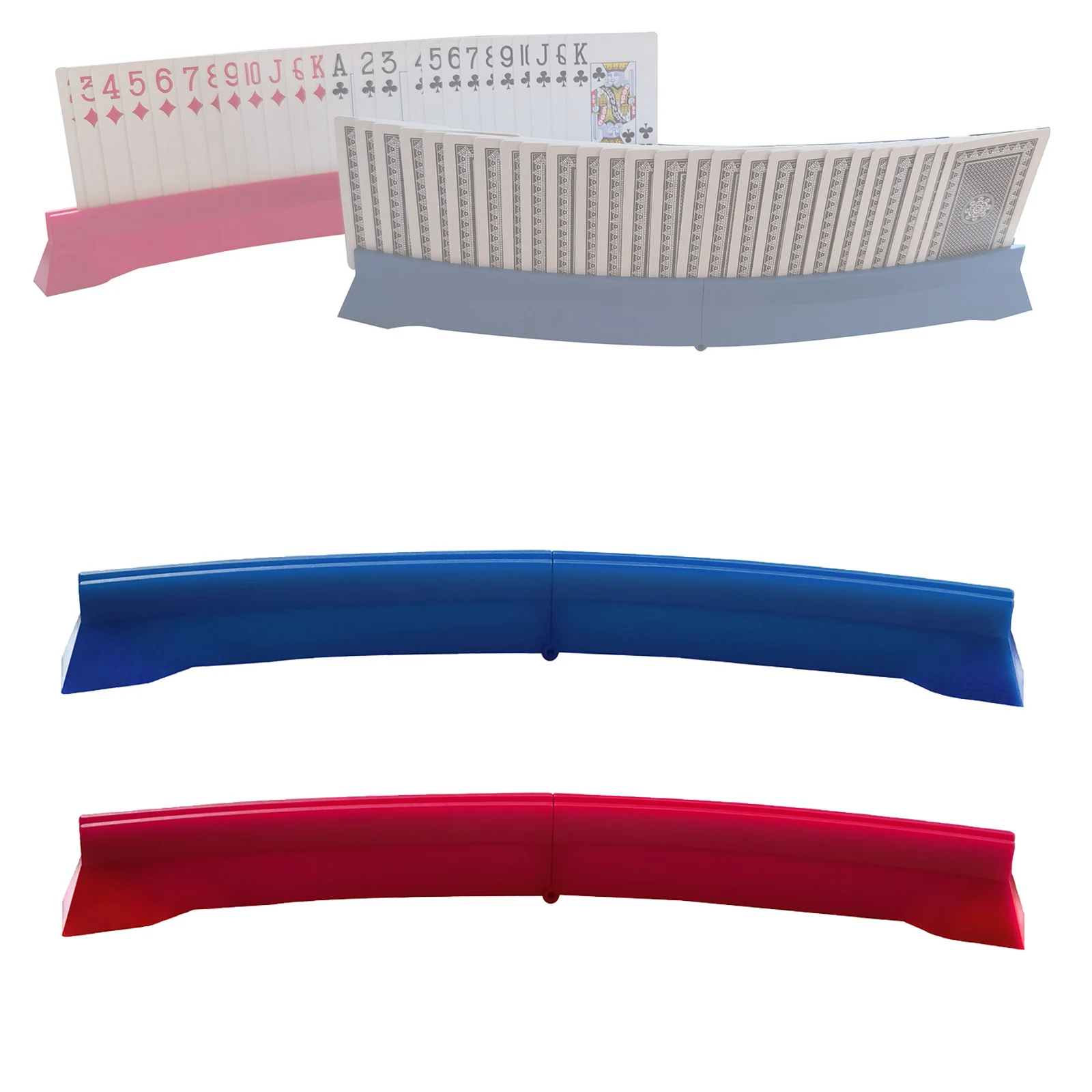 Card Holders Hands Free Plastic Card Rack Organizer Playing Bridge Trays for Adults Elderly Kids Game playing card holder