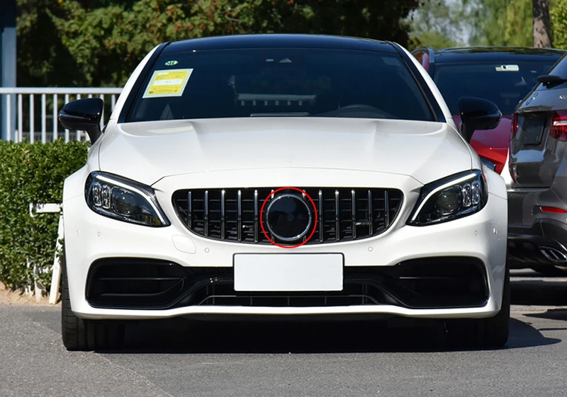 Передняя решетка Зеркальная поверхность логотип для C Класс W205 A класс B класс GLA X156 CLA W117 ML W164 GLK X204 эмблема автомобиля знак отличия