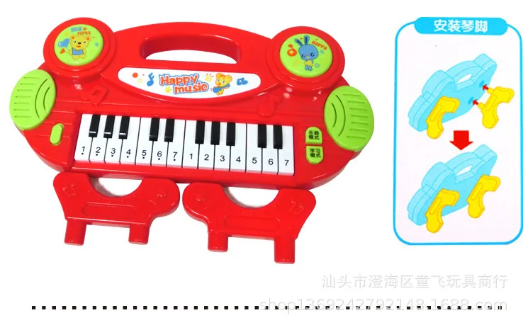 

Music Electronic Keyboard Baby Infant Child Early Childhood Educational Force Toy with Unique Light Sound Teach Piano 3001a