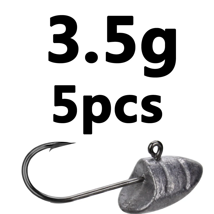 3.5g Речная улитка, свинцовая головка, кровяной крючок, 1,5 г, 2,5 г, 3,5 г, 5 г, свинцовая головка, крючок, джиг, приманка, рыболовные крючки для мягкой приманки, рыболовные снасти - Цвет: 3.5g