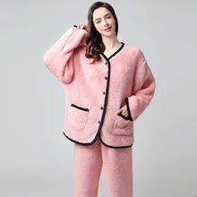 2021 Women's Winter Season  V Neck Design Luxury Cross Letter  Sleepwear Like Home Clothes  Also Wear In Outdoor Free Delivery