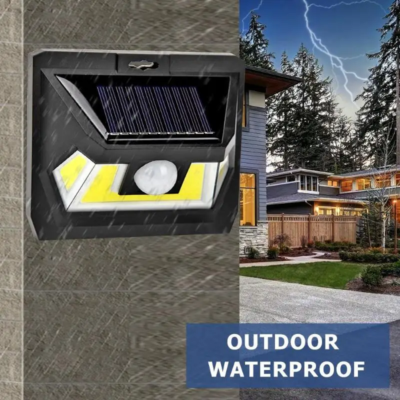 COB 48/54/55/66LED Solar Motion Sensor Wall Light Waterproof Garden Security Lamp LED Solar Light Outdoor Garden Street Lamp
