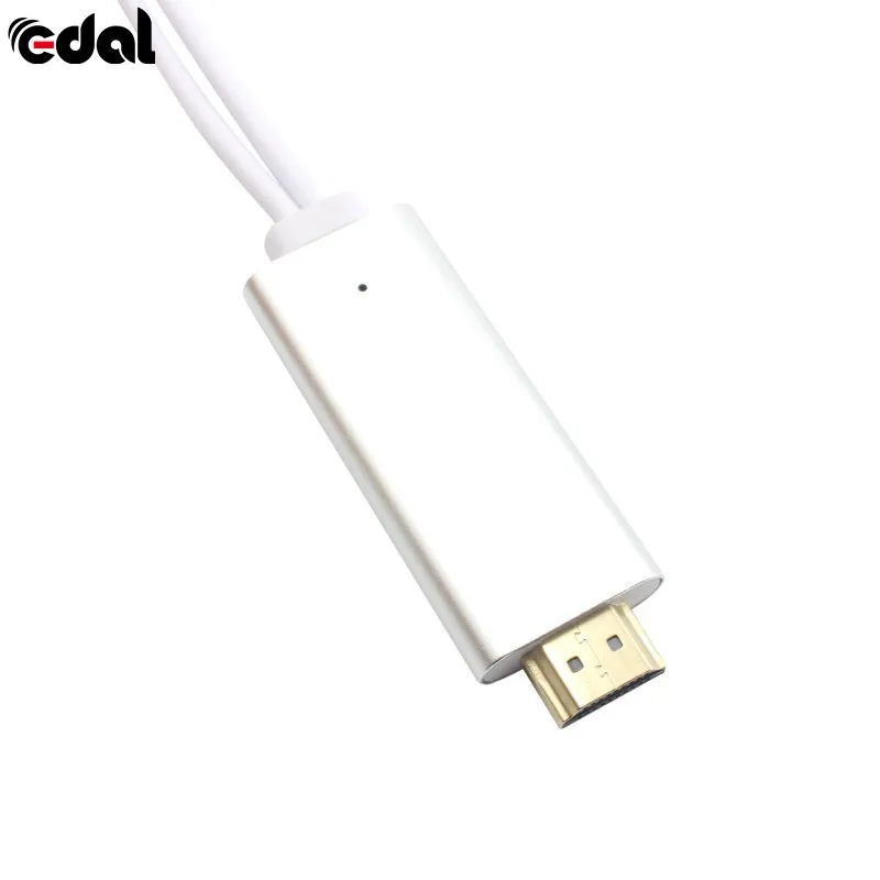 EDAL HDMI кабель HDTV кабель адаптера AV 8 Pin/Micro USB к HDMI 1080P для iPhone 5 6 S Plus для Android samsung Xiaomi LG