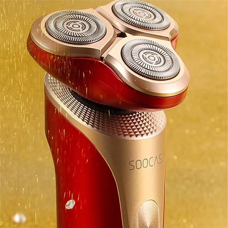  Xiaomi Mijia SOOCAS S3 Electric Shaver 3 Cutter Head Dry Wet Shaving Wireless USB Rechargeable Wate