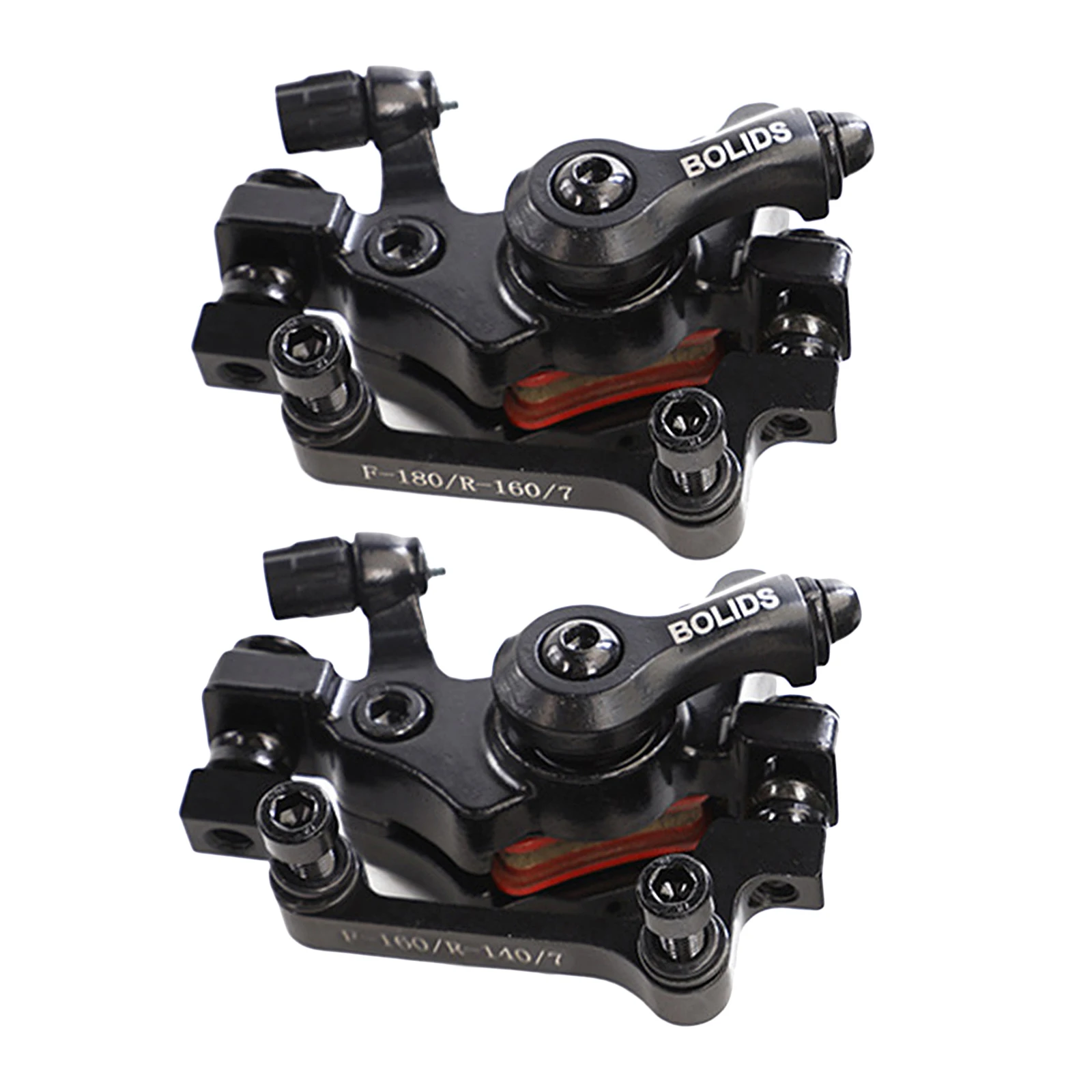 Bike Mechanical Disc Brake Caliper Mountain Bicycle Line Pulling Front Rear R160/F180 F160/R140 Calipers Bike Repair Black