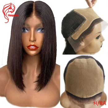 

Hesperis Fake Scalp 13x6 Lace Front Bob Wigs 130-150Density High Ratio Natural Color 8”-18” Remy Human Hair Cut Lace Wigs