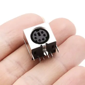 

10pcs Mini 6-pin Din Socket Connectors PS-2 Female Plug PCB Solder Connector PC Mouse