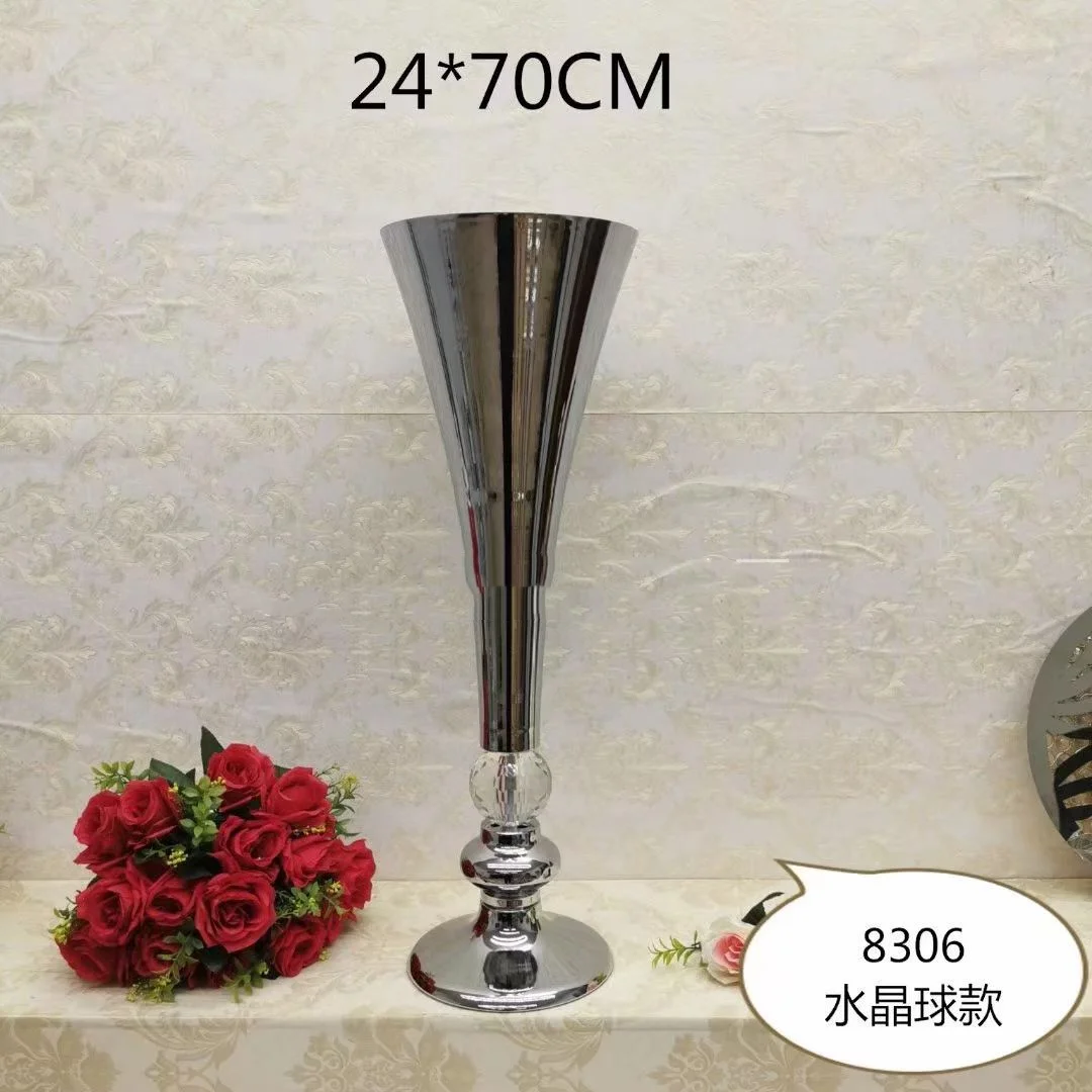 Tall Silver Vases Wholesale