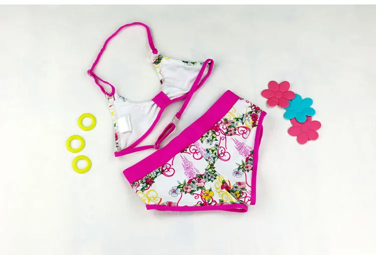 Купальный костюм из 2 предметов для маленьких девочек Детский комплект бикини с