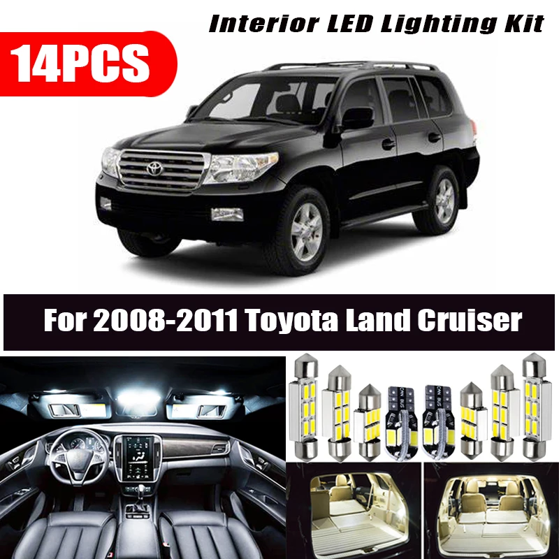 14 шт. автомобильные аксессуары белые внутренние светодиодные лампы комплект для
