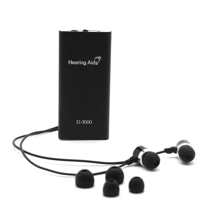 Online Wiederaufladbare Schwarz Hörgerät Anhörung Kit Hinter Dem Ohr Sound Stimme Verstärker Sound Tragbare Zwei Ohrstöpsel für Die Ältere Deaf