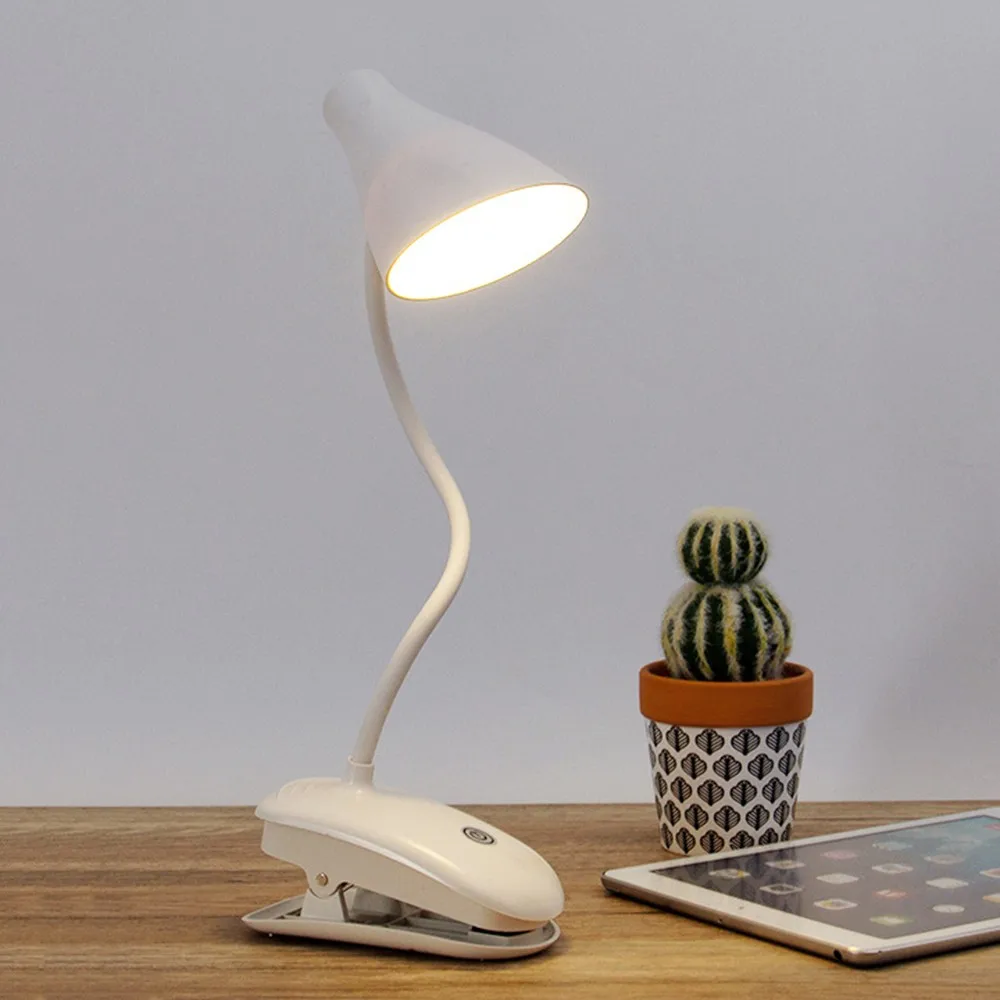 Finether Led Клип настольная лампа USB перезаряжаемая 1200 мАч батарея Lampara De Mesa Luminaria настольная лампа офисный свет