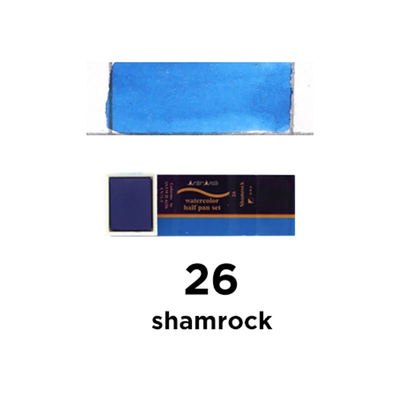 Shamrock-26 SeamiArt, 24 цвета, одноцветные, акварельные, пигментные, полупанельные, акварельные краски для художника, рисование, товары для рукоделия - Цвет: Shamrock-26